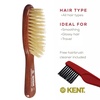 image:imageKent LR31 Hair Brushes for Women Dark Wood Straightener Hair Brush  Black Boar Bristle Travel Size Hairbrush for Styling Short to Medium Hair  Dry Brush for Styling Straightening Stimulating OilsLR23