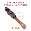 image:imageKent LR31 Hair Brushes for Women Dark Wood Straightener Hair Brush  Black Boar Bristle Travel Size Hairbrush for Styling Short to Medium Hair  Dry Brush for Styling Straightening Stimulating OilsLR31