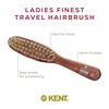 image:imageKent LR31 Hair Brushes for Women Dark Wood Straightener Hair Brush  Black Boar Bristle Travel Size Hairbrush for Styling Short to Medium Hair  Dry Brush for Styling Straightening Stimulating OilsLR23