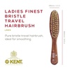 image:imageKent LR31 Hair Brushes for Women Dark Wood Straightener Hair Brush  Black Boar Bristle Travel Size Hairbrush for Styling Short to Medium Hair  Dry Brush for Styling Straightening Stimulating OilsLR23