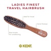 image:imageKent LR31 Hair Brushes for Women Dark Wood Straightener Hair Brush  Black Boar Bristle Travel Size Hairbrush for Styling Short to Medium Hair  Dry Brush for Styling Straightening Stimulating OilsLR31
