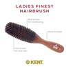 image:imageKent LR6 Finest Dark Wood Styling Hair Brushes for Women  Natural Black Boar Bristle Hairbrush for Medium to Thick Hair of All Lengths  Dry Brush for Styling Straightening and Stimulating OilsLR6