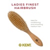 image:imageKent LS7 Finest Satin Wood Oval Hair Brushes for Women  Natural White Boar Bristle Hairbrush for Medium or Thick Hair of All Lengths  Dry Brush for Styling Straightening LS7  Hairbrush CleanerLS7