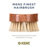 image:imageKent MC4 Mens Hair and Beard Brush Kit Exfoliating Natural Boar Bristle Hair Brush Cherrywood Base with Firm Bristles for Coarse Hair Types  LPC3 Brush Cleaner  Premium Grooming SetMC4