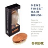 image:imageKent MC4 Mens Hair and Beard Brush Kit Exfoliating Natural Boar Bristle Hair Brush Cherrywood Base with Firm Bristles for Coarse Hair Types  LPC3 Brush Cleaner  Premium Grooming SetMC4