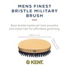 image:imageKent MG2 Boar Bristle Hair Brush for Men Military Brush with Natural Boar Bristles for Mens Grooming for All Hair Types 360 Wave Brush Travel side for beard and mustacheMG2