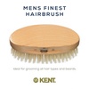 image:imageKent MG3 Finest Mens Hair amp Beard Brush for Skin Care  100 Natural White Boar Bristle for Mens Grooming Scalp Brush 360 Wave Beard and Mustache Straightener For Mens Hair CareMG3