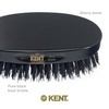 image:imageKent MN11 Finest Mens Hair and Facial Brush for Beard Care  100 Natural Black Boar Bristle Brush for Mens Grooming Scalp Stimmulating 360 Wave and Beard Straightener For Mens Hair CareMN11