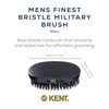 image:imageKent MN11 Finest Mens Hair and Facial Brush for Beard Care  100 Natural Black Boar Bristle Brush for Mens Grooming Scalp Stimmulating 360 Wave and Beard Straightener For Mens Hair CareMN11