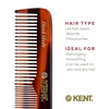 image:imageKent NU19 Gift Set with OT Fine ToothWide Tooth Pocket Comb for Hair Mustache and Beard for Men Women and Kids Travel Set with Leather Pouch and Stainless Steel Nail File Handmade in England3 Pack