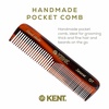 image:imageKent NU19 Gift Set with OT Fine ToothWide Tooth Pocket Comb for Hair Mustache and Beard for Men Women and Kids Travel Set with Leather Pouch and Stainless Steel Nail File Handmade in England2 Pack
