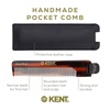 image:imageKent NU22 Handmade Pocket Comb for Men All Fine Tooth Hair Comb Straightener for Everyday Grooming Styling Hair Beard and Mustache Use Dry or with Balms Saw Cut and Hand Polished Made in England2 Pack