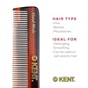 image:imageKent NU22 Handmade Pocket Comb for Men All Fine Tooth Hair Comb Straightener for Everyday Grooming Styling Hair Beard and Mustache Use Dry or with Balms Saw Cut and Hand Polished Made in England1 Pack