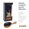 image:imageKent OG1 Finest Mens Hair Brush and Facial Brush for Beard Care  100 Natural Black Boar Bristle Brushs for Mens Grooming 360 Wave and Beard Straightener For Mens Hair CareOG1
