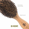 image:imageKent OG1 Finest Mens Hair Brush and Facial Brush for Beard Care  100 Natural Black Boar Bristle Brushs for Mens Grooming 360 Wave and Beard Straightener For Mens Hair CareOG1
