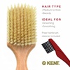 image:imageKent OG2S Beechwood Soft Bristle Hair and Facial Brush for Beard Care  Exfoliating Soft White Natural Boar Bristle Brushs for Mens Grooming Hair Care and Beard Straightener Handmade in EnglandOG2S