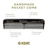 image:imageKent OT Tortoise Pocket Comb  Handmade Fine and Wide Tooth Hair Comb for Men Women and Kids  Travel Beard and Mustache Comb  Saw Cut and Hand Polished Made in EnglandTortoiseshell  Graphite