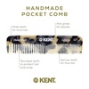 image:imageKent OT Tortoise Pocket Comb  Handmade Fine and Wide Tooth Hair Comb for Men Women and Kids  Travel Beard and Mustache Comb  Saw Cut and Hand Polished Made in EnglandWhite Tokyo