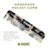 image:imageKent OT Tortoise Pocket Comb  Handmade Fine and Wide Tooth Hair Comb for Men Women and Kids  Travel Beard and Mustache Comb  Saw Cut and Hand Polished Made in EnglandWhite Tokyo