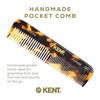 image:imageKent OT Tortoise Pocket Comb  Handmade Fine and Wide Tooth Hair Comb for Men Women and Kids  Travel Beard and Mustache Comb  Saw Cut and Hand Polished Made in EnglandYellow Tokyo
