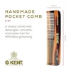 image:imageKent OT Tortoiseshell Pocket Comb  Handmade Fine and Wide Tooth Hair Comb for Men Women and Kids  Travel Beard and Mustache Comb  Saw Cut and Hand Polished Made in EnglandTortoiseshellGraphite