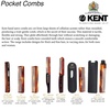 image:imageKent OT Tortoiseshell Pocket Comb  Handmade Fine and Wide Tooth Hair Comb for Men Women and Kids  Travel Beard and Mustache Comb  Saw Cut and Hand Polished Made in EnglandTortoiseshell