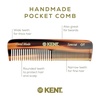 image:imageKent OT Tortoiseshell Pocket Comb  Handmade Fine and Wide Tooth Hair Comb for Men Women and Kids  Travel Beard and Mustache Comb  Saw Cut and Hand Polished Made in EnglandTortoiseshellGraphite