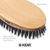 image:imageKent PF22 Oval Black Military Brush  Boar and Nylon Bristle Mix for Mens Grooming 360 Wave and Facial Care Made in EnglandPF22