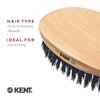 image:imageKent PF22 Oval Black Military Brush  Boar and Nylon Bristle Mix for Mens Grooming 360 Wave and Facial Care Made in EnglandPF22