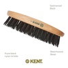 image:imageKent PF22 Oval Black Military Brush  Boar and Nylon Bristle Mix for Mens Grooming 360 Wave and Facial Care Made in EnglandV22