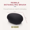 image:imageKent PMB Black Pebble Scalp Massager Shampoo Brush Travel Size Detangling Brush  Scalp Scrubber for Dandruff and Kids Hair Brush for Detangler Shower Hairbrush for TanglesBlack