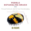 image:imageKent PMB Black Pebble Scalp Massager Shampoo Brush Travel Size Detangling Brush  Scalp Scrubber for Dandruff and Kids Hair Brush for Detangler Shower Hairbrush for TanglesBumblebee