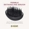 image:imageKent PMB Black Pebble Scalp Massager Shampoo Brush Travel Size Detangling Brush  Scalp Scrubber for Dandruff and Kids Hair Brush for Detangler Shower Hairbrush for TanglesBlack