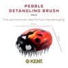 image:imageKent PMB Black Pebble Scalp Massager Shampoo Brush Travel Size Detangling Brush  Scalp Scrubber for Dandruff and Kids Hair Brush for Detangler Shower Hairbrush for TanglesLadybug