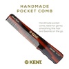 image:imageKent R18T Handmade All Fine Tooth Pocket Comb for Men Hair Comb for Styling Hair Mustache and Beard Saw Cut and Hand Polished Made in England6 Pack