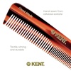 image:imageKent R7T Black Graphite Fine and Wide Tooth Hair Comb Handmade Pocket Comb for Men Best Beard and Mustache Comb for Everyday Grooming and Styling Sawcut Made in EnglandTortoiseshell