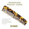 image:imageKent R7T Fine and Wide Tooth Hair Comb Handmade Pocket Comb for Men Beard and Mustache Combs for Everyday Grooming and Styling Sawcut Kent Combs Made in EnglandYellow Tokyo