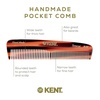 image:imageKent R7T Fine and Wide Tooth Hair Comb Handmade Pocket Comb for Men Beard and Mustache Combs for Everyday Grooming and Styling Sawcut Kent Combs Made in EnglandCombo