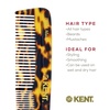 image:imageKent R7T Fine and Wide Tooth Hair Comb Handmade Pocket Comb for Men Beard and Mustache Combs for Everyday Grooming and Styling Sawcut Kent Combs Made in EnglandYellow Tokyo