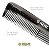 image:imageKent R7T Fine and Wide Tooth Hair Comb Handmade Pocket Comb for Men Beard and Mustache Combs for Everyday Grooming and Styling Sawcut Kent Combs Made in EnglandGraphite