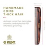 image:imageKent R9T All Coarse Hair Detangling Wide Teeth Dressing Table Comb for Thick Curly and Wavy Hair Detangler Comb for Grooming and Styling Beard and MustacheHandmade SawCut and PolishedATortoiseshell