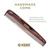 image:imageKent R9T All Coarse Hair Detangling Wide Teeth Dressing Table Comb for Thick Curly and Wavy Hair Detangler Comb for Grooming and Styling Beard and MustacheHandmade SawCut and PolishedATortoiseshell