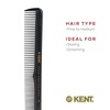 image:imageKent SPC81 SalonStyle Dressing Cutting Comb with Wide and Fine Teeth  Professional Barber Haircut Comb for Styling and Teasing for All Hair Types  Kent Quality Barber SuppliesSPC80