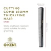 image:imageKent SPC81 SalonStyle Dressing Cutting Comb with Wide and Fine Teeth  Professional Barber Haircut Comb for Styling and Teasing for All Hair Types  Kent Quality Barber SuppliesSPC80