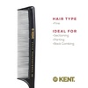image:imageKent SPC81 SalonStyle Dressing Cutting Comb with Wide and Fine Teeth  Professional Barber Haircut Comb for Styling and Teasing for All Hair Types  Kent Quality Barber SuppliesSPC82
