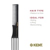 image:imageKent SPC81 SalonStyle Dressing Cutting Comb with Wide and Fine Teeth  Professional Barber Haircut Comb for Styling and Teasing for All Hair Types  Kent Quality Barber SuppliesSPC84