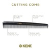 image:imageKent SPC81 SalonStyle Dressing Cutting Comb with Wide and Fine Teeth  Professional Barber Haircut Comb for Styling and Teasing for All Hair Types  Kent Quality Barber SuppliesSPC81