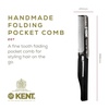 image:imageKent Set Mens Hair Pocket Combs 81T XSmall FOT All Fine Tooth 20T Fine Tooth Folding Comb Best Hair Beard and Mustache Grooming Kit for Travel and Home Care Handmade in EnglandGraphite