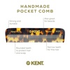 image:imageKent Set Mens Hair Pocket Combs Tortoise 81T XSmall FOT All Fine Tooth R7t Double Toothed Fine and Coarse Best Hair Beard and Mustache Grooming Kit for Travel and Home Care Handmade in EnglandYellow Tokyo