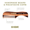 image:imageKent Set Mens Hair Pocket Combs Tortoise 81T XSmall FOT All Fine Tooth R7t Double Toothed Fine and Coarse Best Hair Beard and Mustache Grooming Kit for Travel and Home Care Handmade in EnglandTortoiseshell